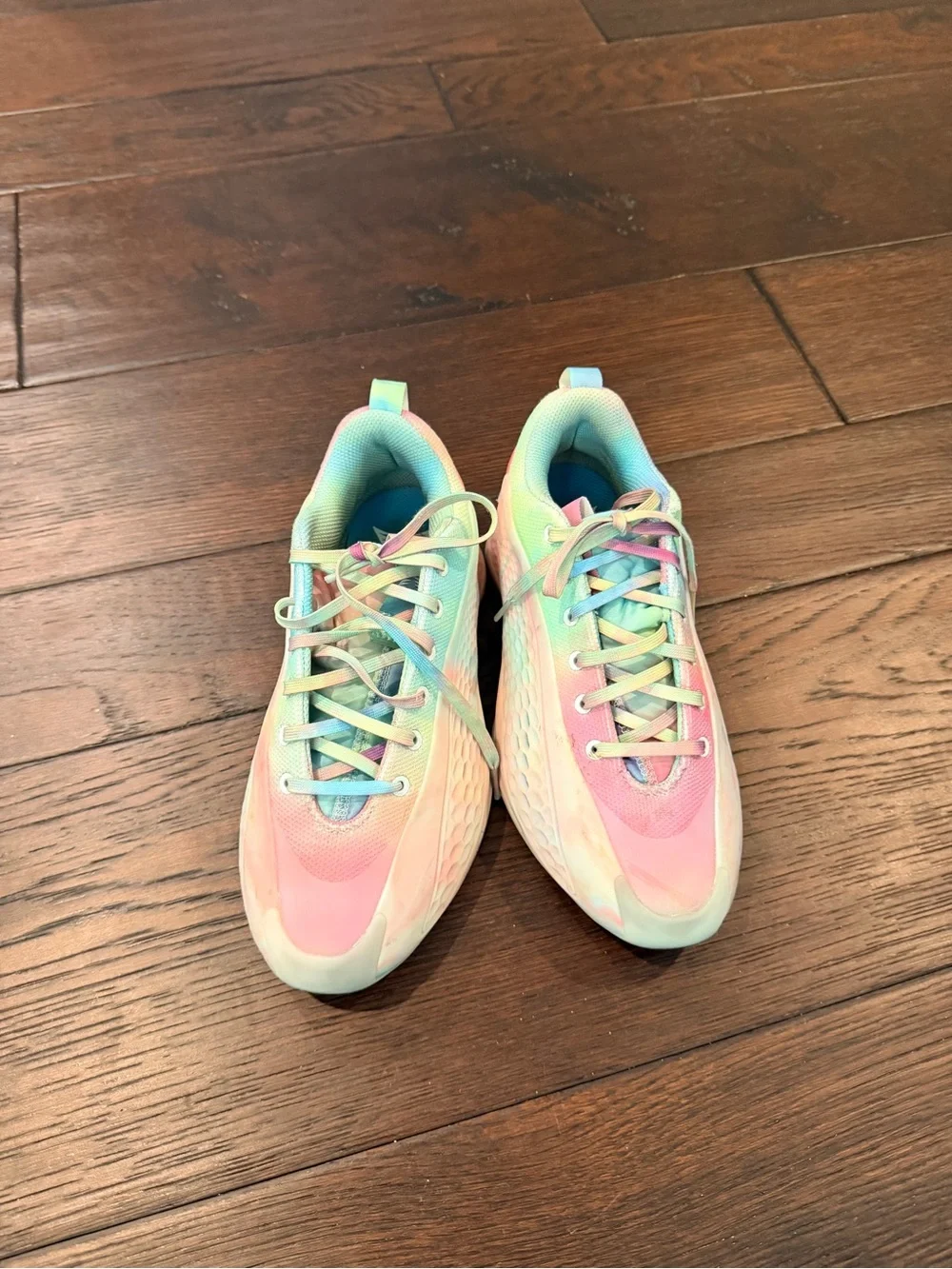 adidas Pastel Gradient Running Shoes - Pink, Mint, Blue